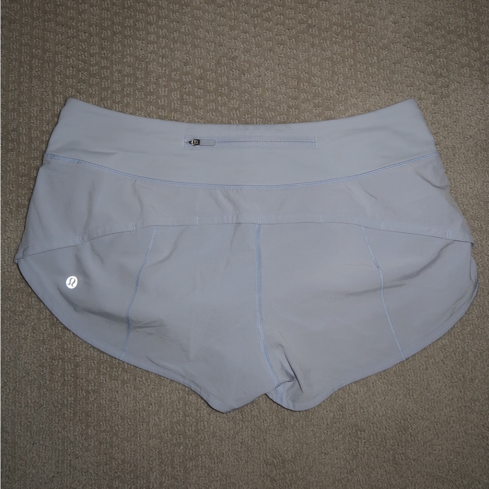 Lululemon speed up 2.5” shorts light blue size 6